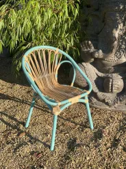 Papa Stuhl aus Rattan ca. 80cm hoch. 